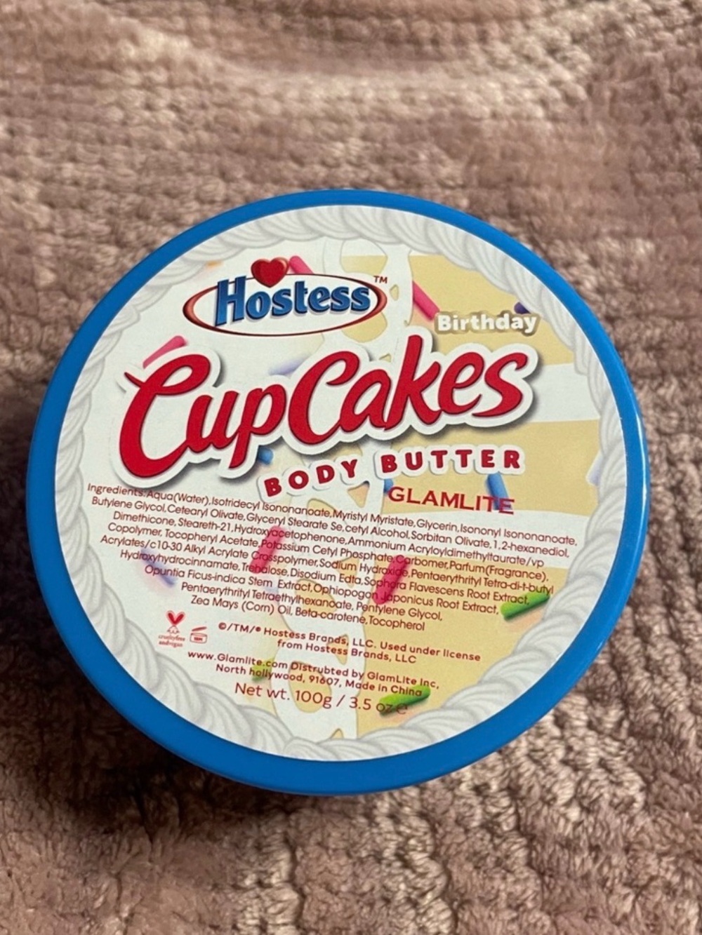 Glamlite Hostess Cupcakes Birthday Body Butter